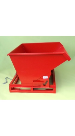 Heavy Duty Tipping Skip with Roll forward skip bin 075 side view