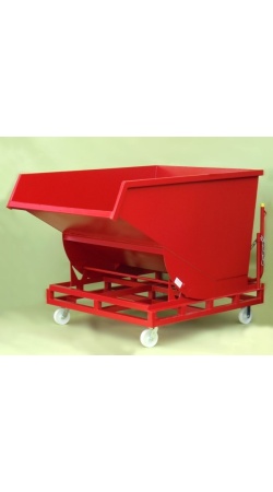 Heavy Duty Tipping Skip with Roll forward skip tilt bin 113 on wheels