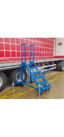 Hercules Lorry Access Mobile Safety Steps with fold out stabilisers
