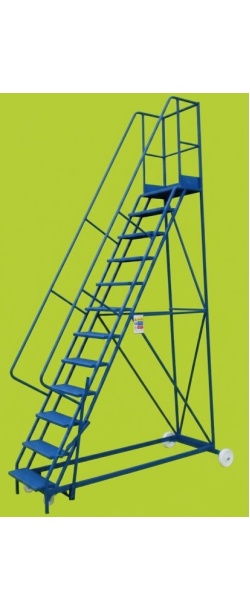 Mobile steps 12 step ladder with Platform height 3m