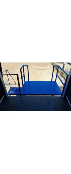 Lorry Trailer Access Mobile Unloading Platform With Steps inside - S1