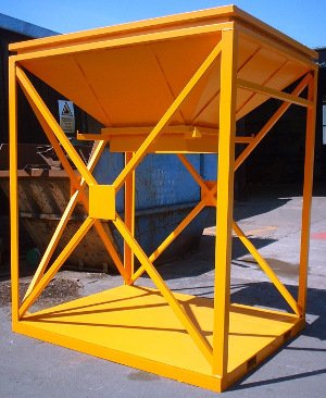 custom bulk bag loading hopper 