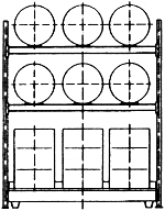 Diagram of Steel Shelving