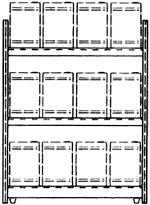 Diagram of Steel Shelving