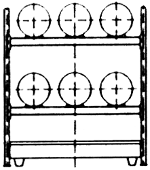 Diagram of Steel Shelving