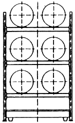 Diagram of Steel Shelving