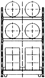 Diagram of Steel Shelving