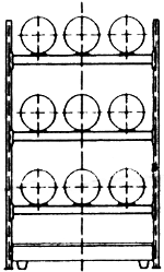 Diagram of Steel Shelving