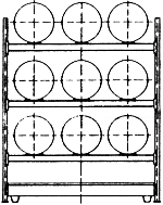 Diagram of Steel Shelving