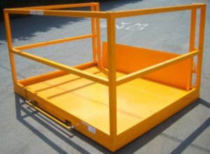 forklift goods cage folding flap Basic model rear view Basic forklift goods cage folding flap c
