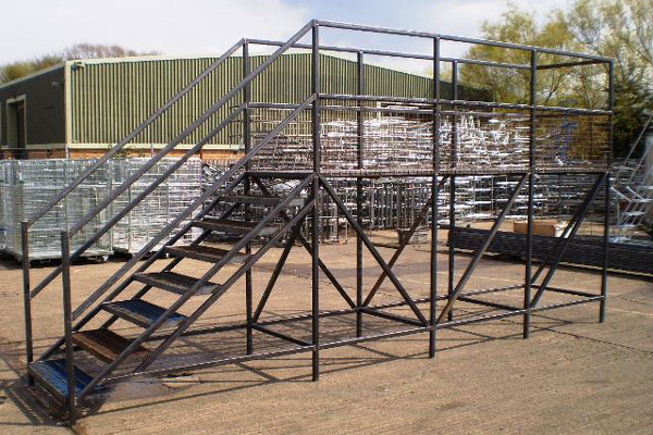 Custom gantry steps