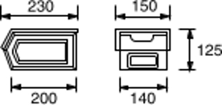 Chute Front Dimensions SC200V