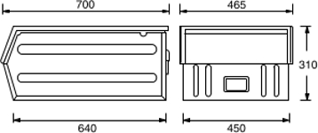 Chute Front Dimensions SC500V