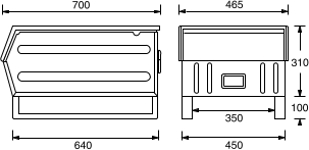 Chute Front Dimensions SC500SV