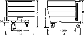 Jumbo Tipping Skip Diagram