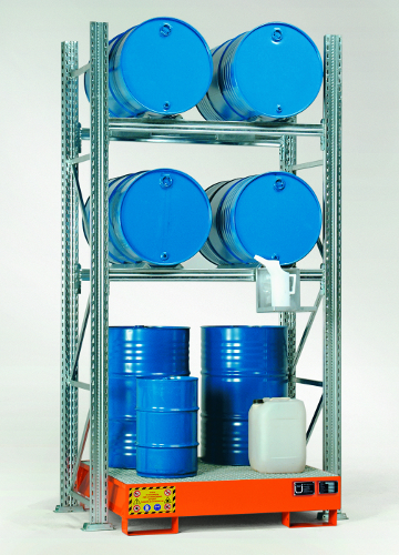 Modular Shelving with Collection Tanks