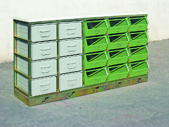 Shelving for containers