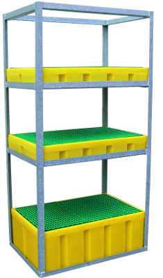 Galvanized steel shelving picture