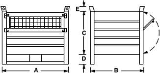 Stillage Dimensions mesh door