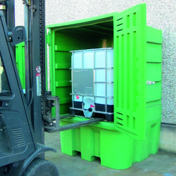 Polyethylene Storage Cabinet for IBCs Picture of Cabinet for IBCs