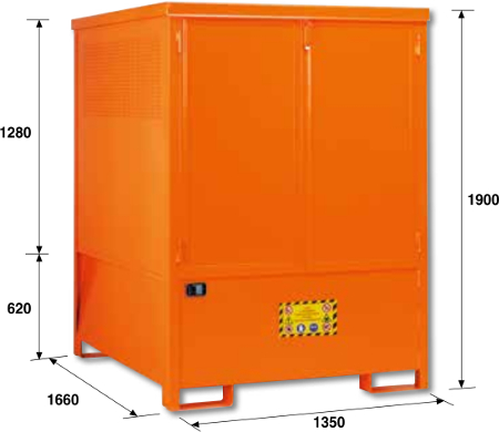 Steel Cabinet Dimensions Diagram