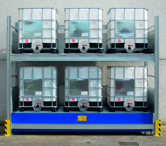 Shelving with Collection Tanks