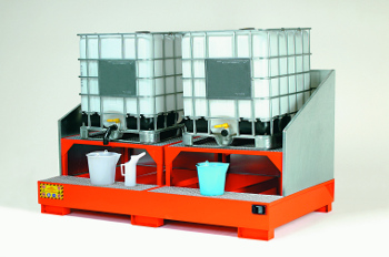 Picture of steel sump pallet for ibcs